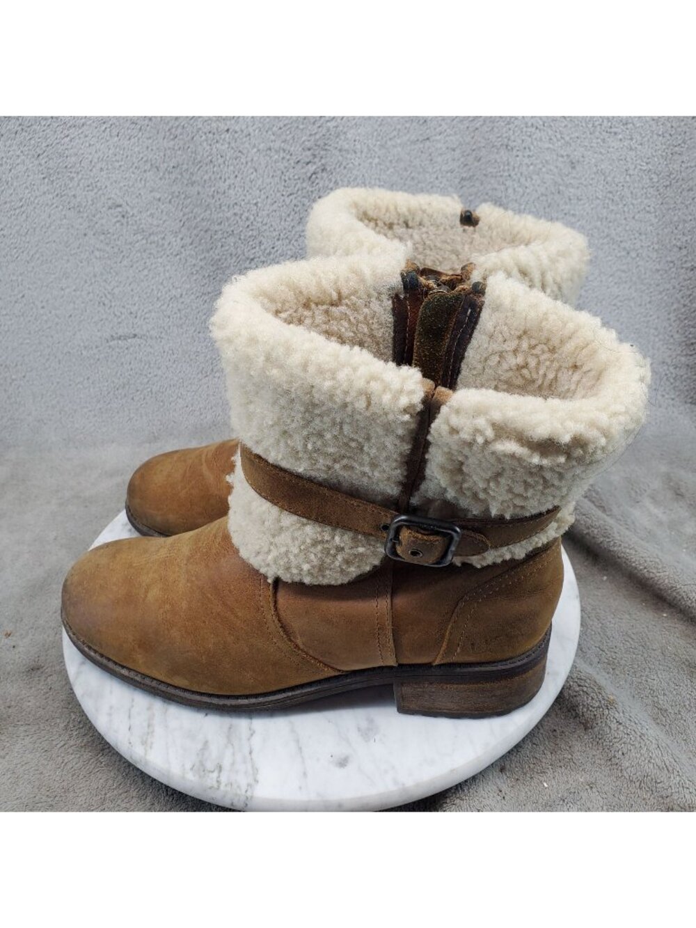 UGG Shoes Womens Size 7.5 Blayre II Brown Suede Boots *Read*